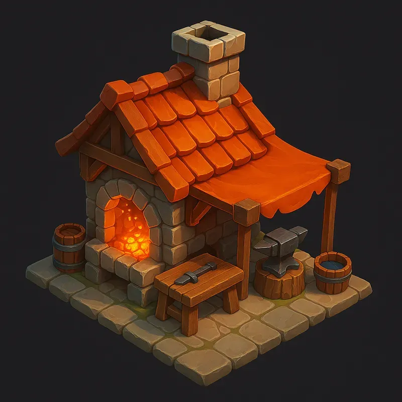 3D Isometric Lowpoly Fantasy Game Assets