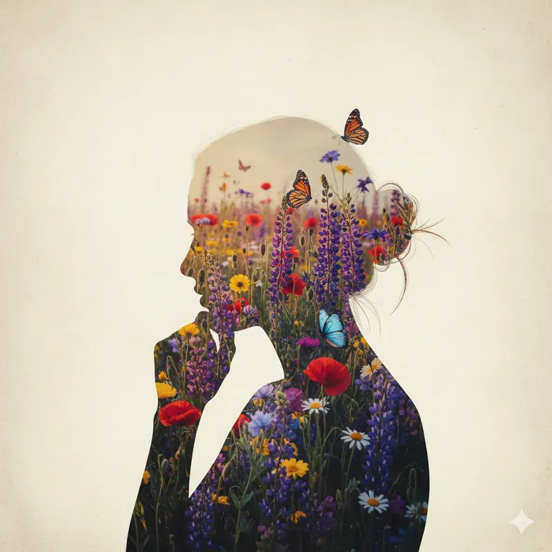 Surreal Nature Double Exposure Portraits