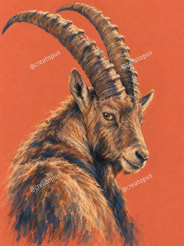 Expressive Animal Pastel Art Prints