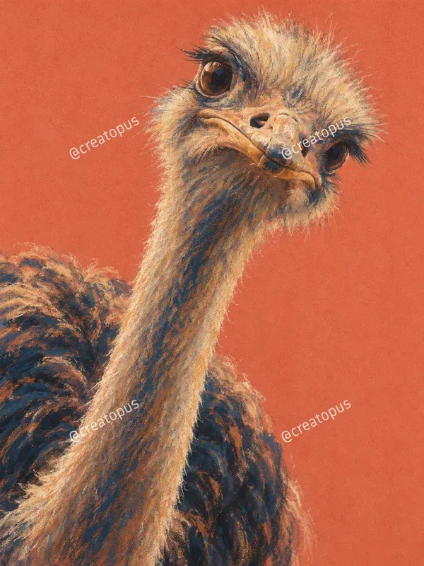 Expressive Animal Pastel Art Prints