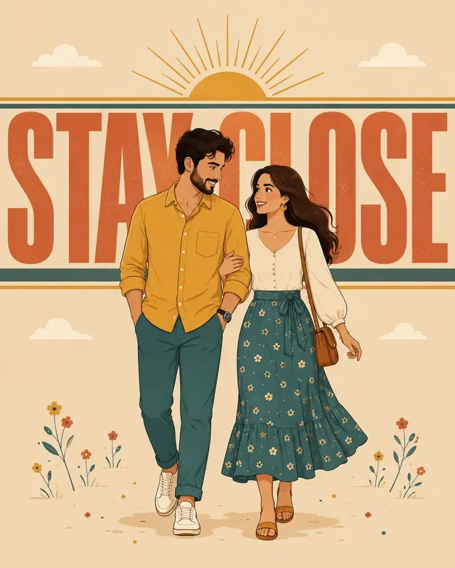 Cartoon Couple Title Designs