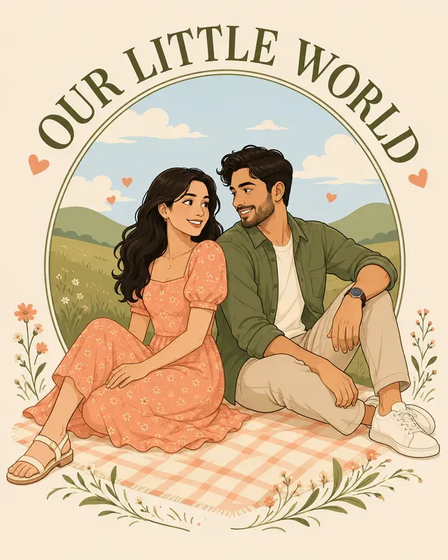 Cartoon Couple Title Designs
