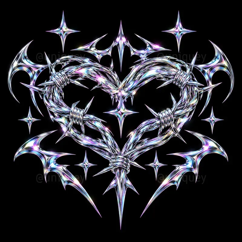 Y2k Liquid Chrome Merch Graphic Designs