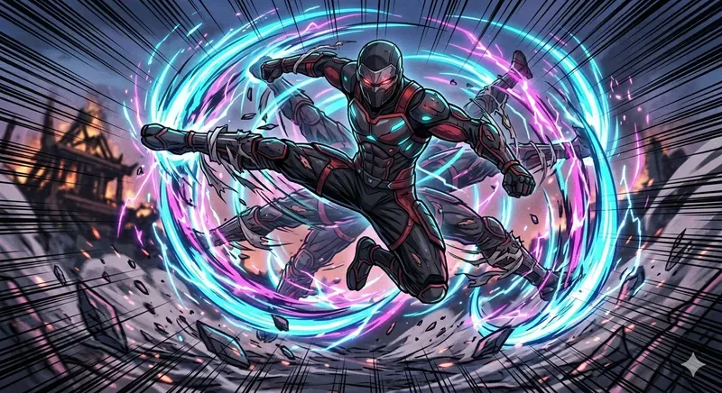 Anime Style Fighting Warriors