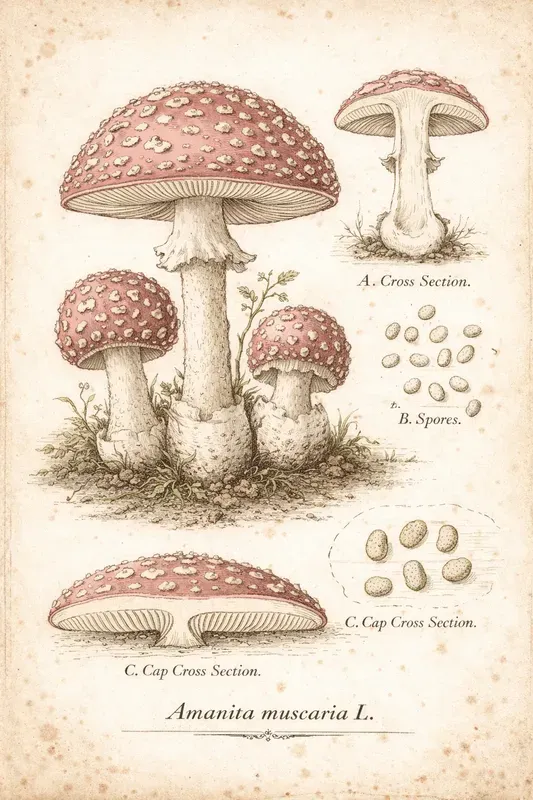 Vintage Botanical Illustration Style