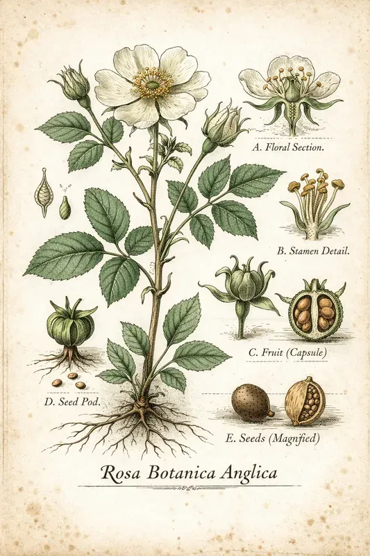 Vintage Botanical Illustration Style