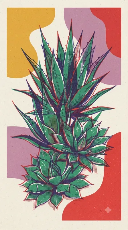 Vintage Riso Botanical Poster Collections