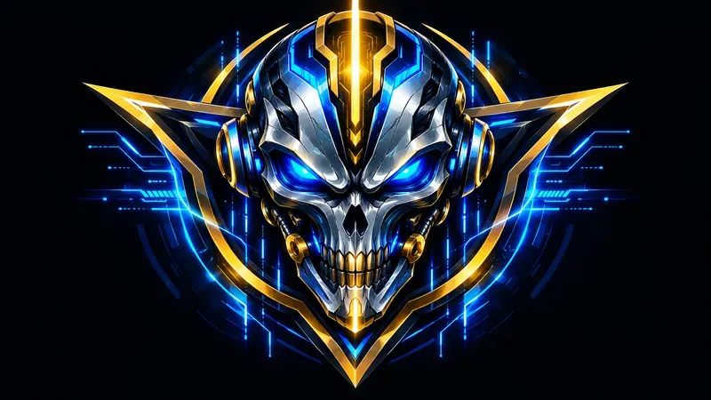 Cybernetic Neon Esports Web3 Crest Gen