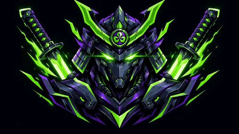 Cybernetic Neon Esports Web3 Crest Gen