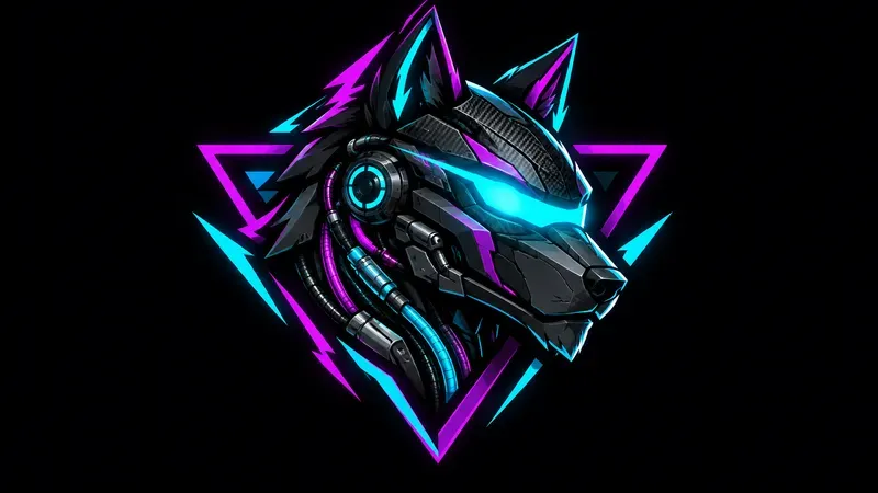 Cybernetic Neon Esports Web3 Crest Gen