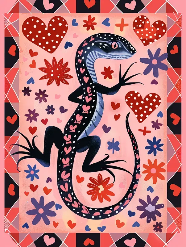 Cute Bright Painted Valentines Cards