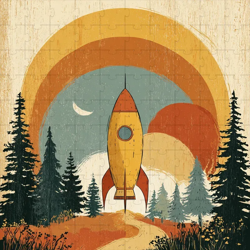 Gouache Retro Boho Nursery Prints
