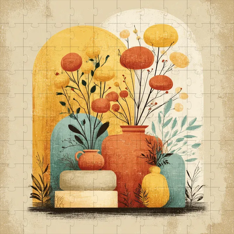 Gouache Retro Boho Nursery Prints