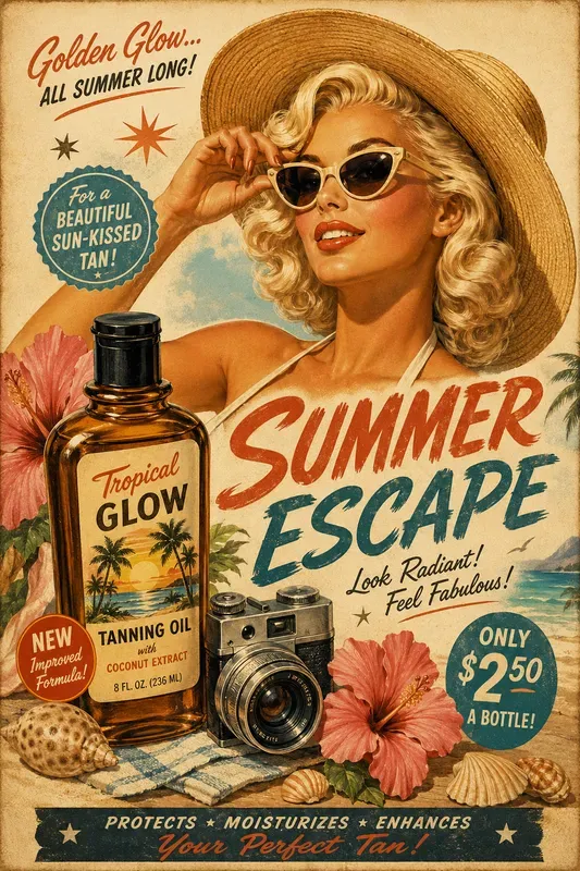 1950s Vintage Advertising Posters