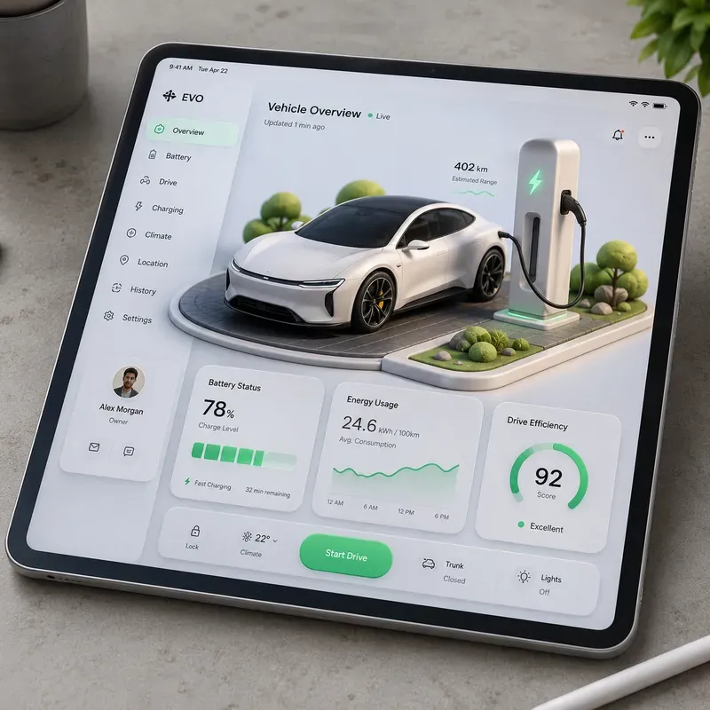 3D Claymorphic Dashboard UI Mockups