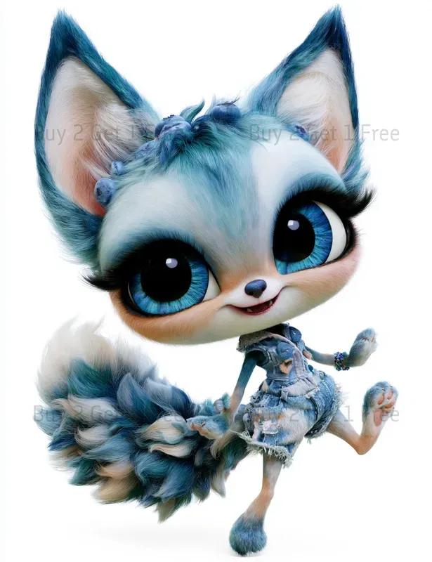 Blueberry Girl Clipart