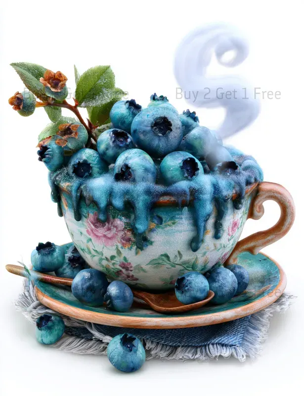 Blueberry Girl Clipart