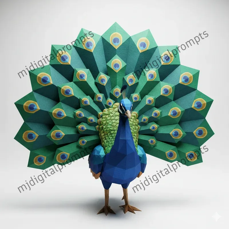 Geometric Lowpoly Animal Papercrafts