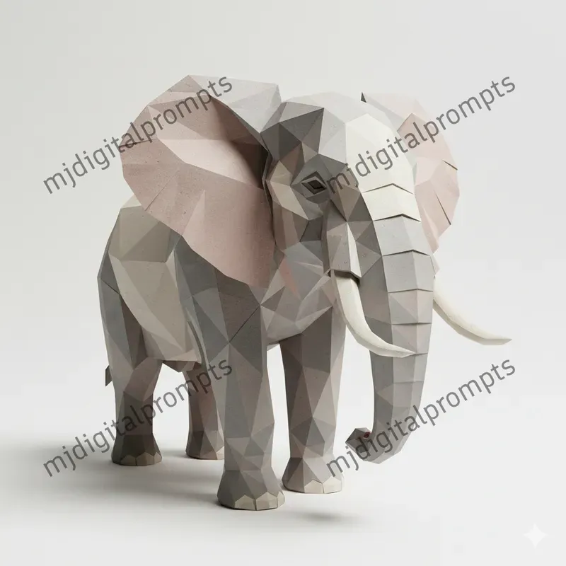 Geometric Lowpoly Animal Papercrafts