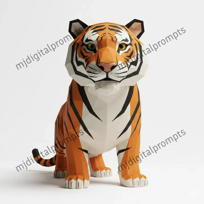 Geometric Lowpoly Animal Papercrafts