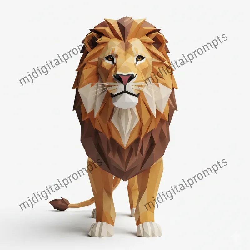 Geometric Lowpoly Animal Papercrafts