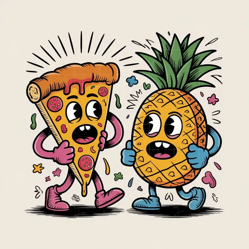 Quirky Character Cartoon Scenes