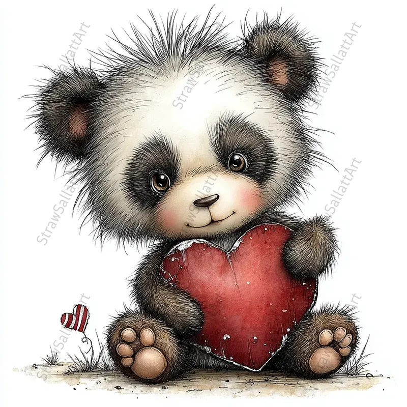 Nursery Animals Valentine Tshirt Clipart