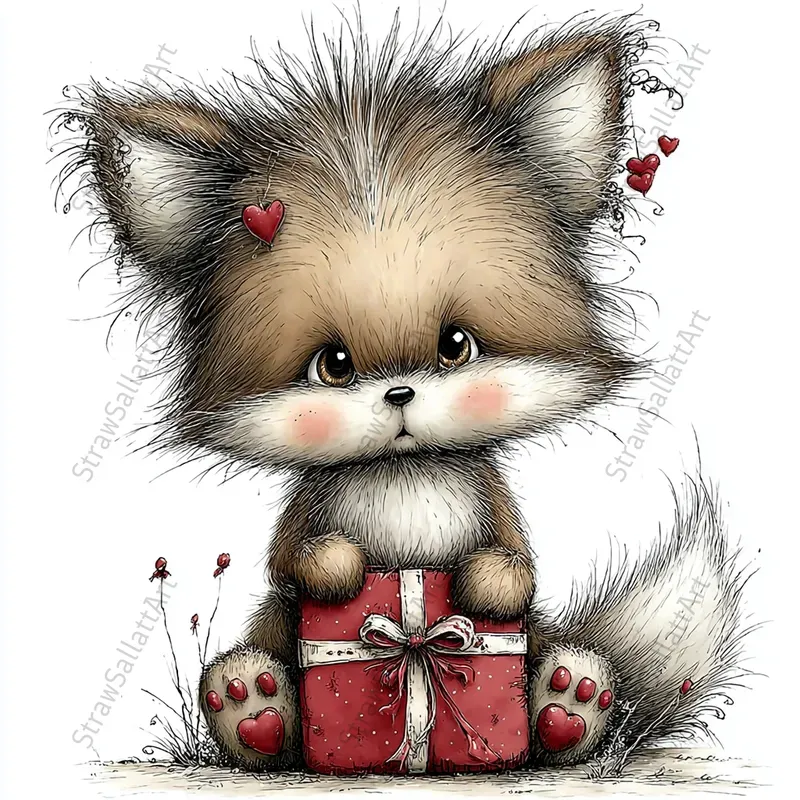 Nursery Animals Valentine Tshirt Clipart