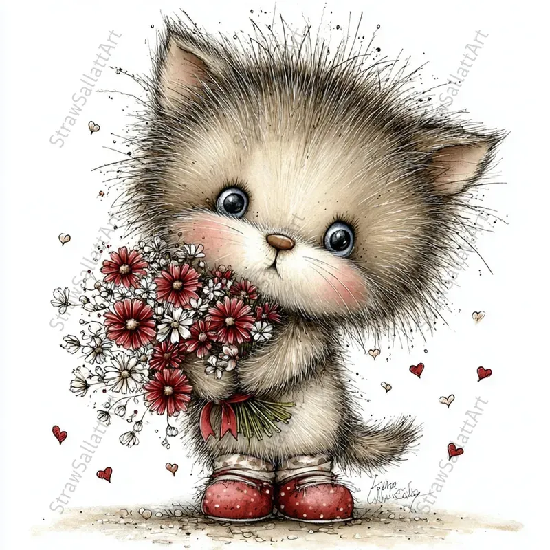 Nursery Animals Valentine Tshirt Clipart