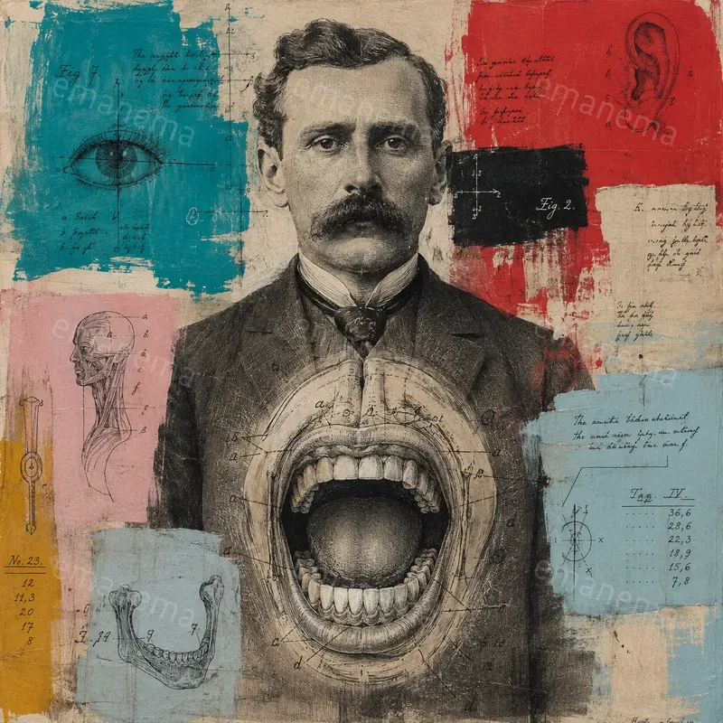 Mixed Media Surreal Portrait Gens