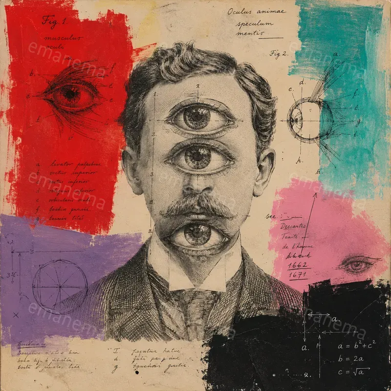 Mixed Media Surreal Portrait Gens