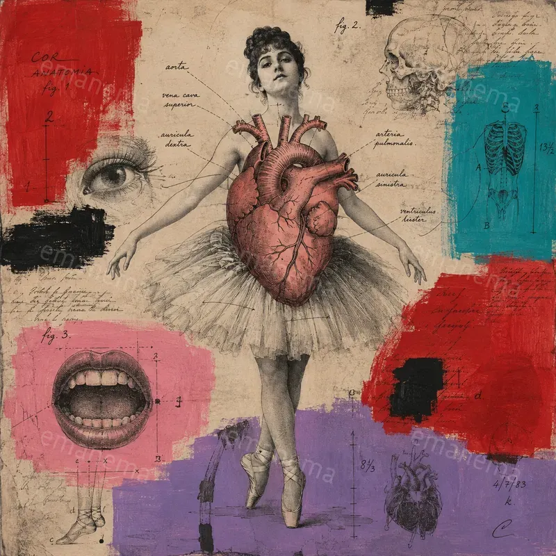 Mixed Media Surreal Portrait Gens