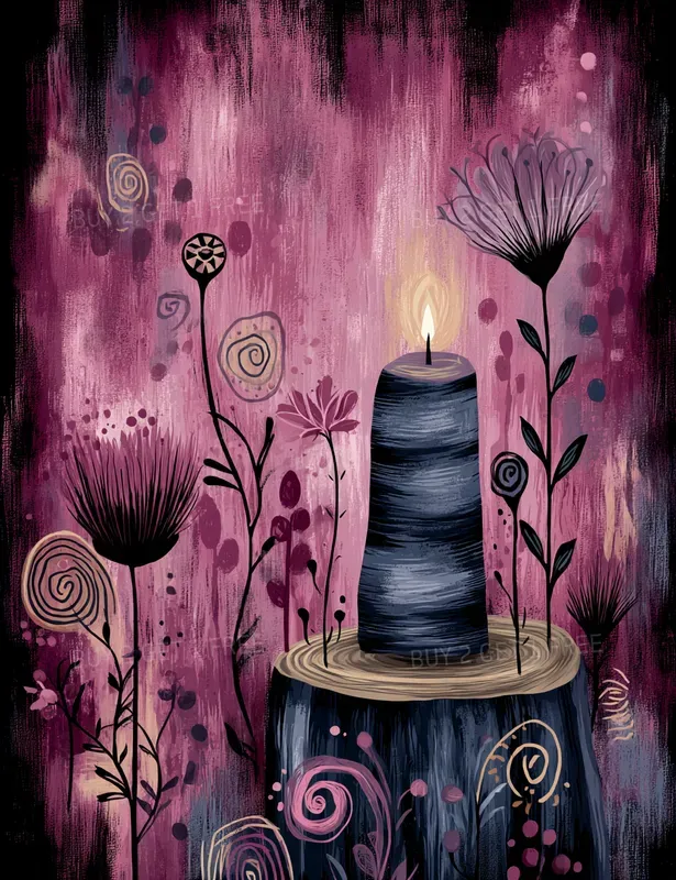 Velvet Magenta Folk Creatures