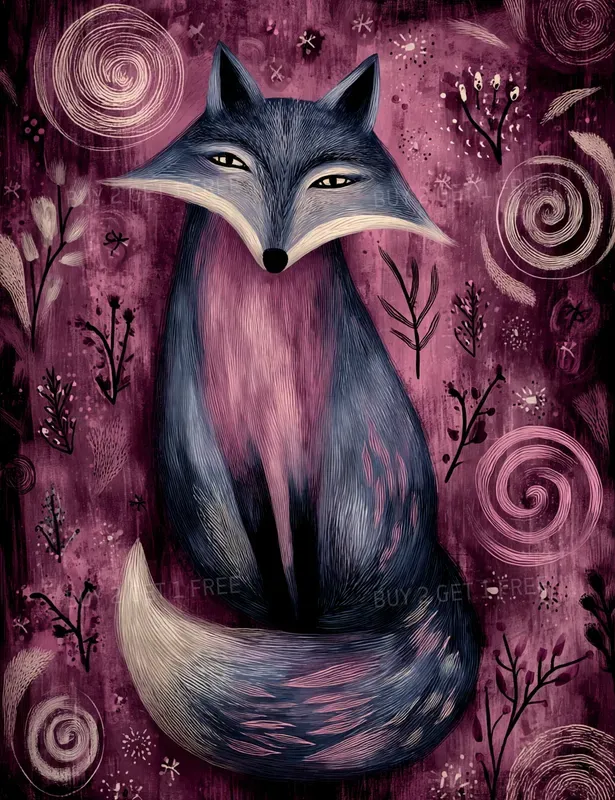 Velvet Magenta Folk Creatures