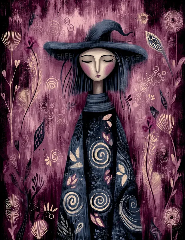 Velvet Magenta Folk Creatures