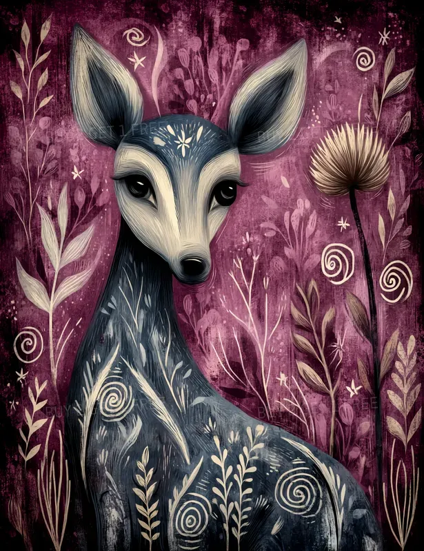 Velvet Magenta Folk Creatures