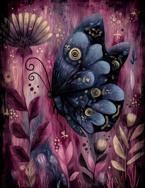 Velvet Magenta Folk Creatures