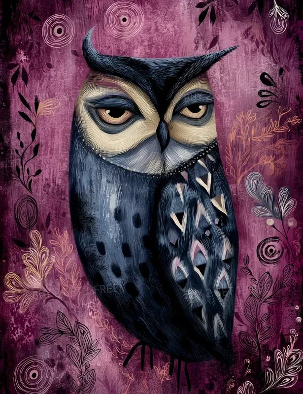 Velvet Magenta Folk Creatures