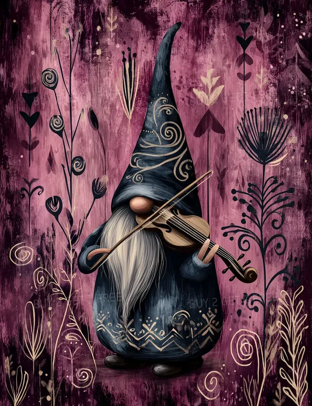 Velvet Magenta Folk Creatures