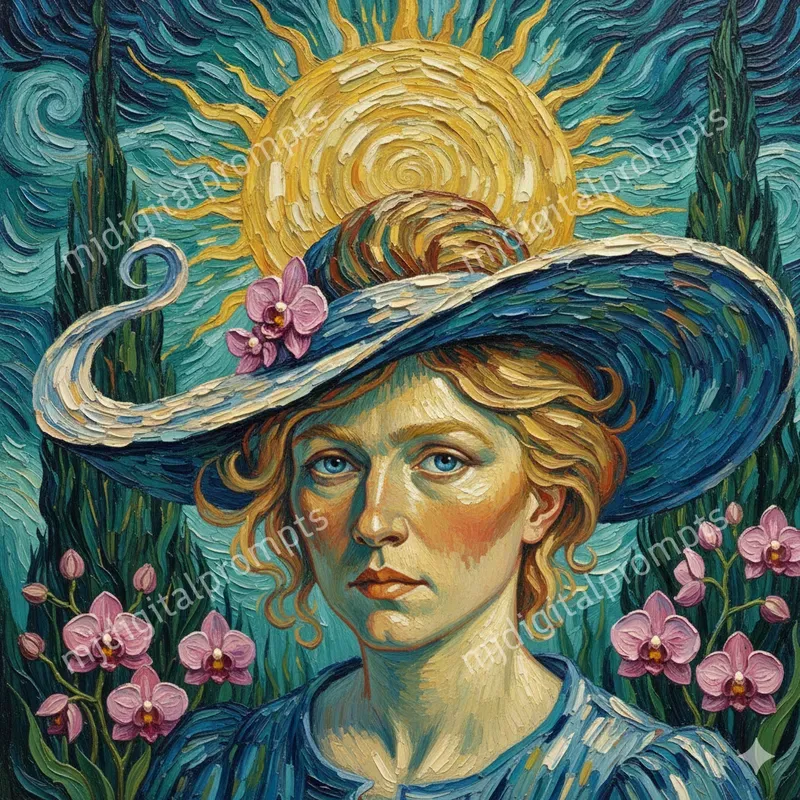 Van Gogh Style Portraits Custom Subjects