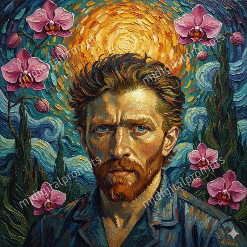 Van Gogh Style Portraits Custom Subjects
