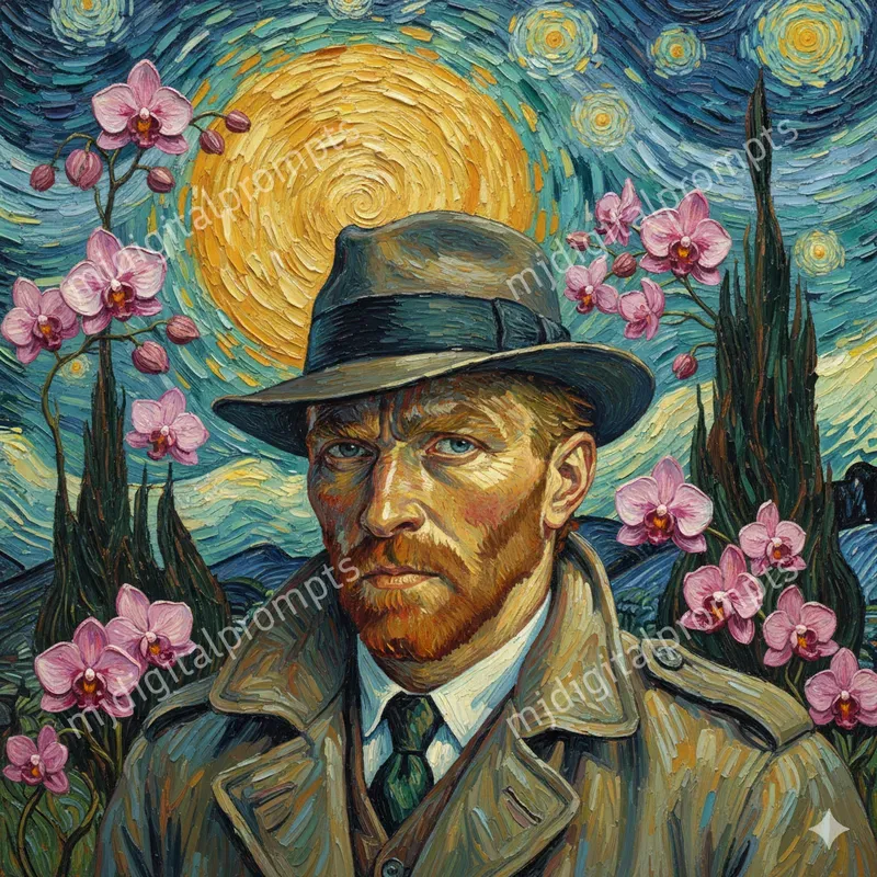 Van Gogh Style Portraits Custom Subjects