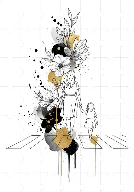 Abstract Gold Line Editorials