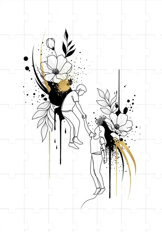 Abstract Gold Line Editorials
