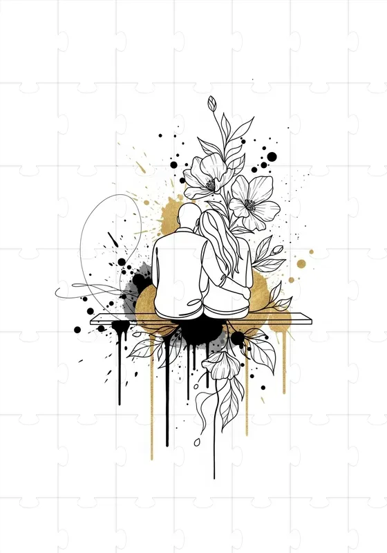 Abstract Gold Line Editorials