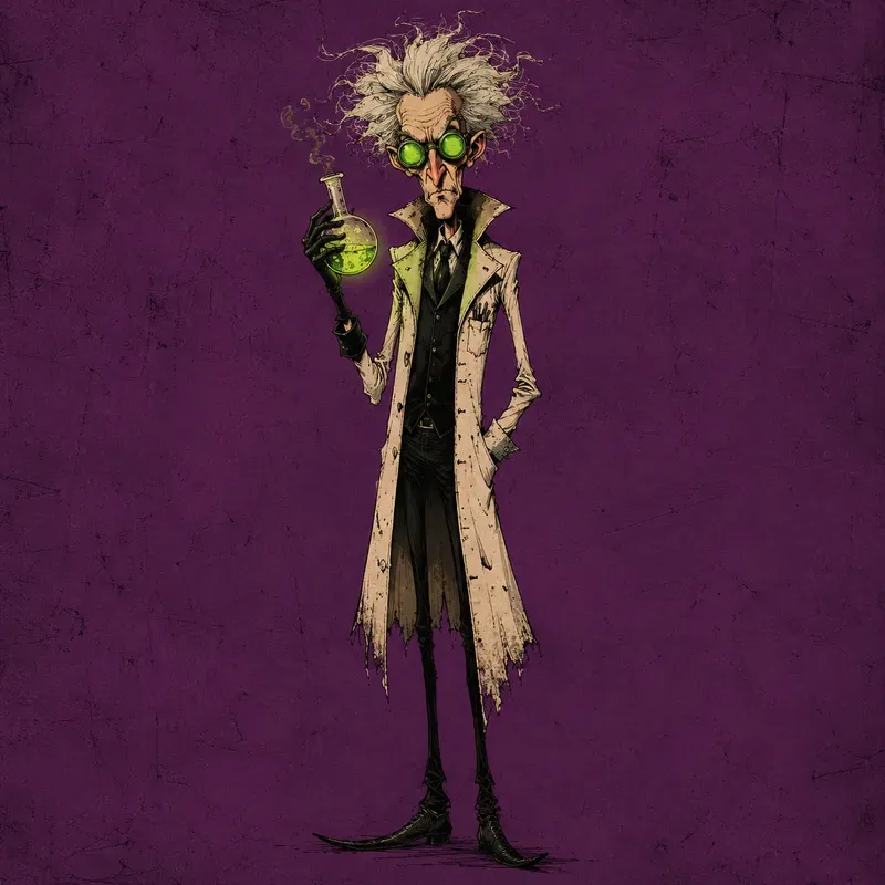 Quirky Elongated 2D Caricatures