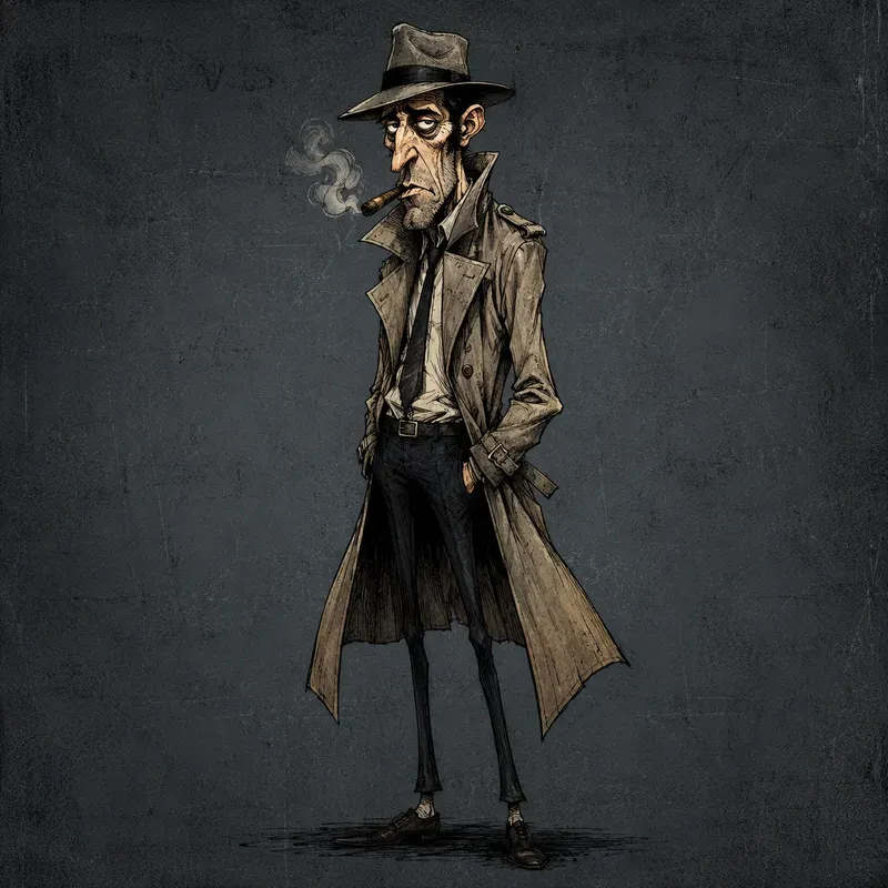 Quirky Elongated 2D Caricatures
