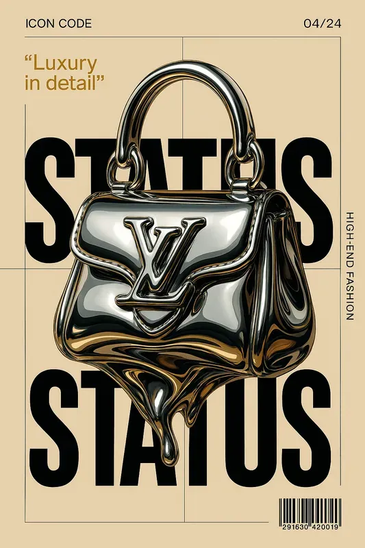 Luxury Chrome Editorial Posters