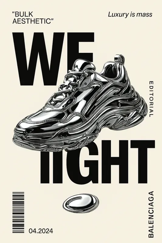 Luxury Chrome Editorial Posters