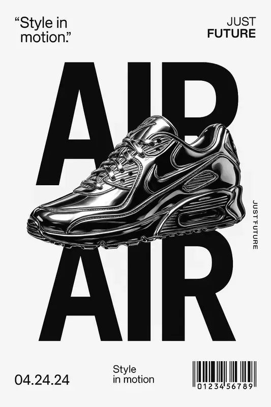 Luxury Chrome Editorial Posters